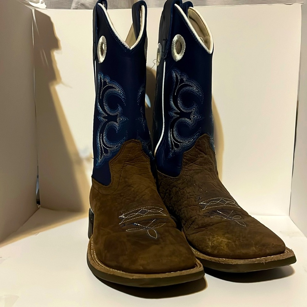 Old West Boys Boots-Size 2